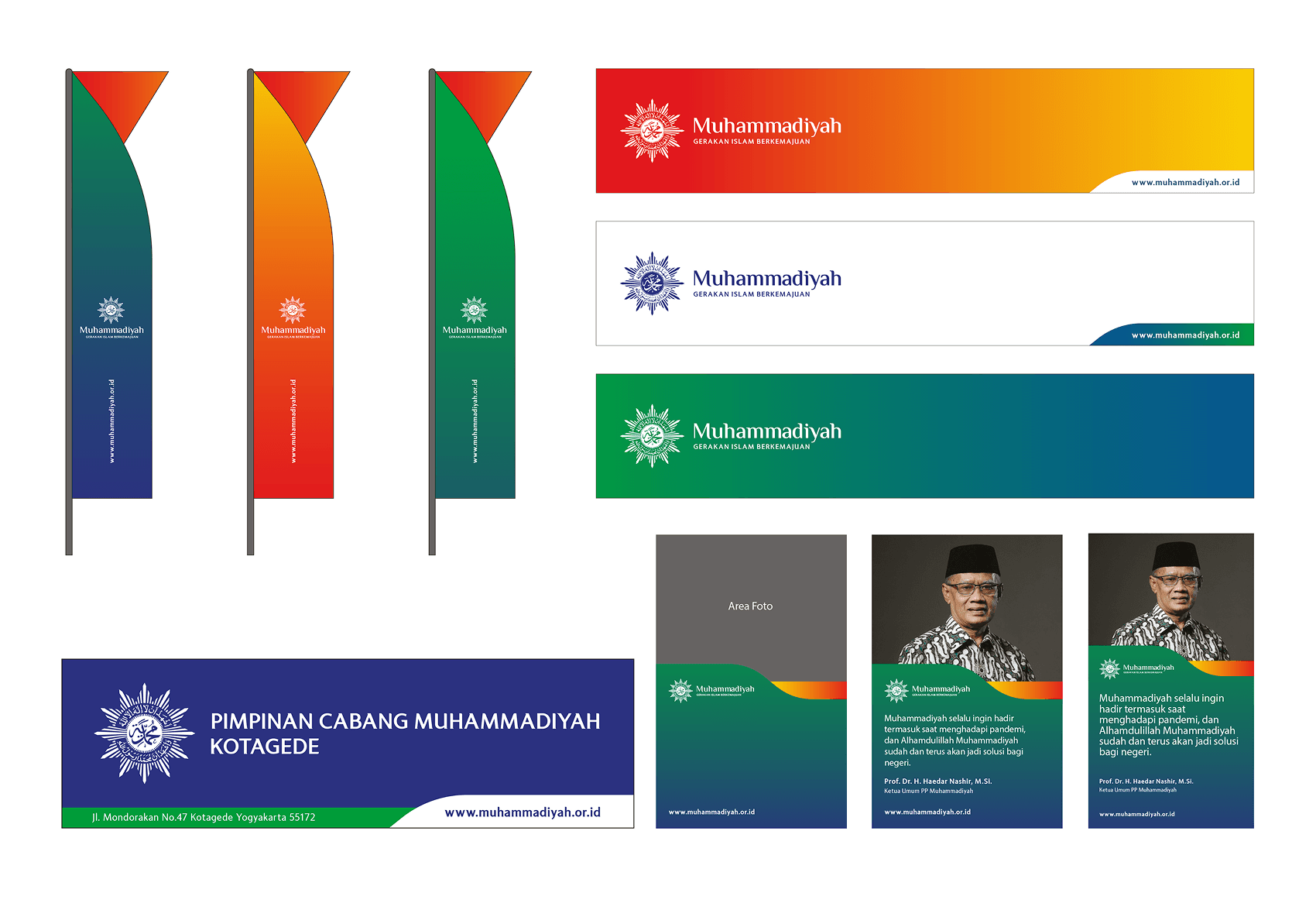 Berbagai materi branding Muhammadiyah
