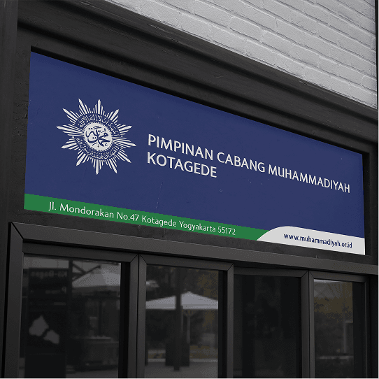 Papan nama kantor PCM Kotagede