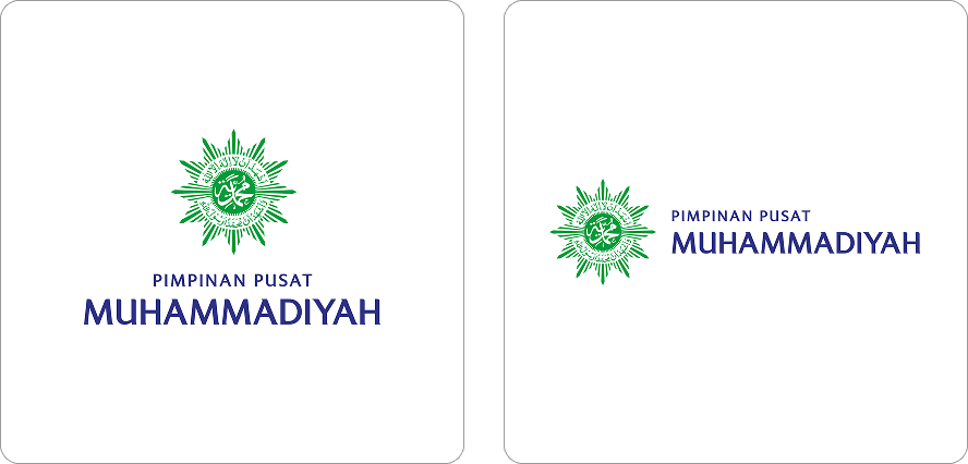 Logo Resmi Pimpinan Pusat Muhammadiyah versi vertikal dan horizontal