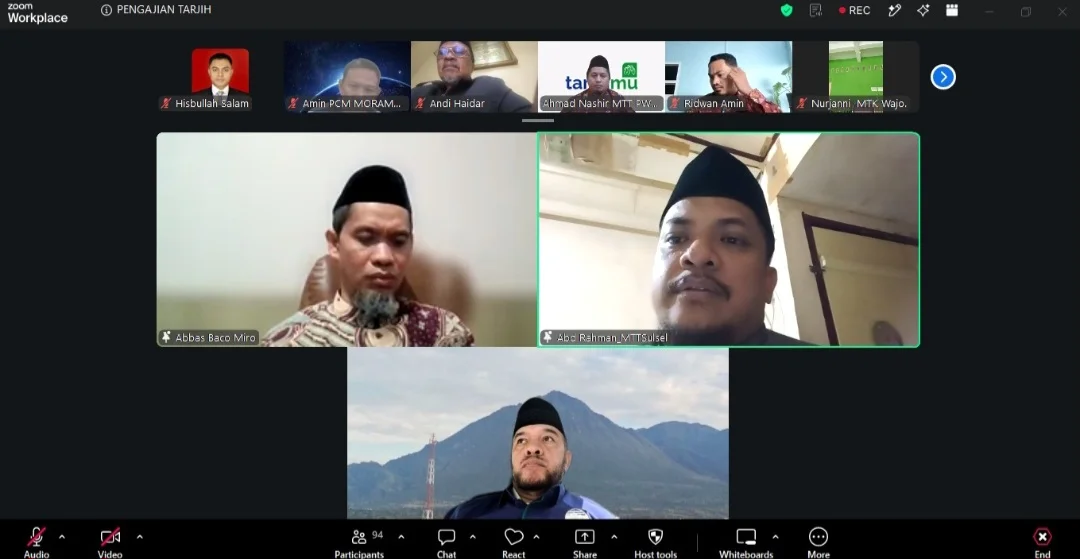 Majelis Tarjih dan Tajdid Pimpinan Wilayah Muhammadiyah Sulawesi Selatan menggelar pengajian rutin secara daring