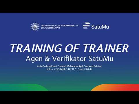 TRAINING OF TRAINER AGEN DAN VERIFIKATOR SATUMU