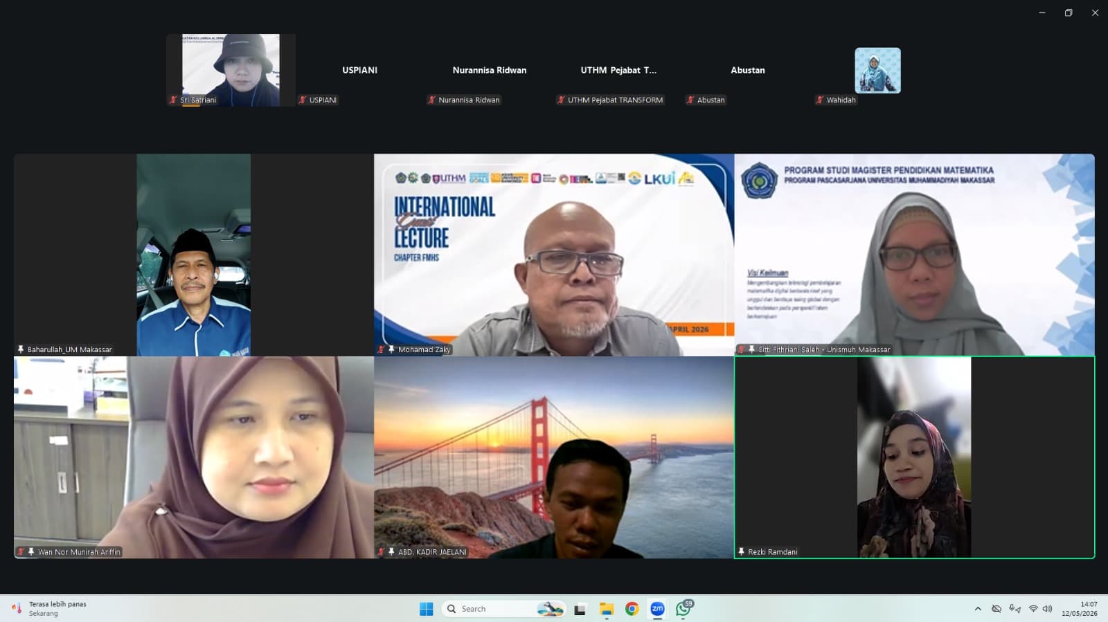 FKIP Unismuh Makassar dan UTHM Malaysia Perkuat Jaringan Global Lewat Kuliah Tamu Daring