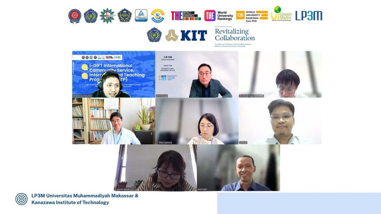 Unismuh Makassar Jalin Kolaborasi Internasional, Sambut Profesor KIT Jepang