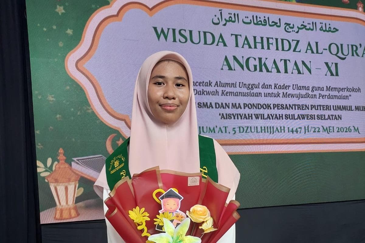Wisuda Tahfidz Ummul Mukminin 2026: Lulu Al-Maknun, Santri Nilai Terendah yang Raih 30 Juz dan Lolos UI