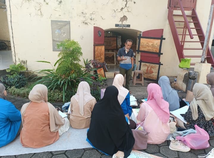 PGPAUD Unismuh Makassar Gelar Kuliah Maestro Seni Lukis, Kenalkan Budaya Lokal