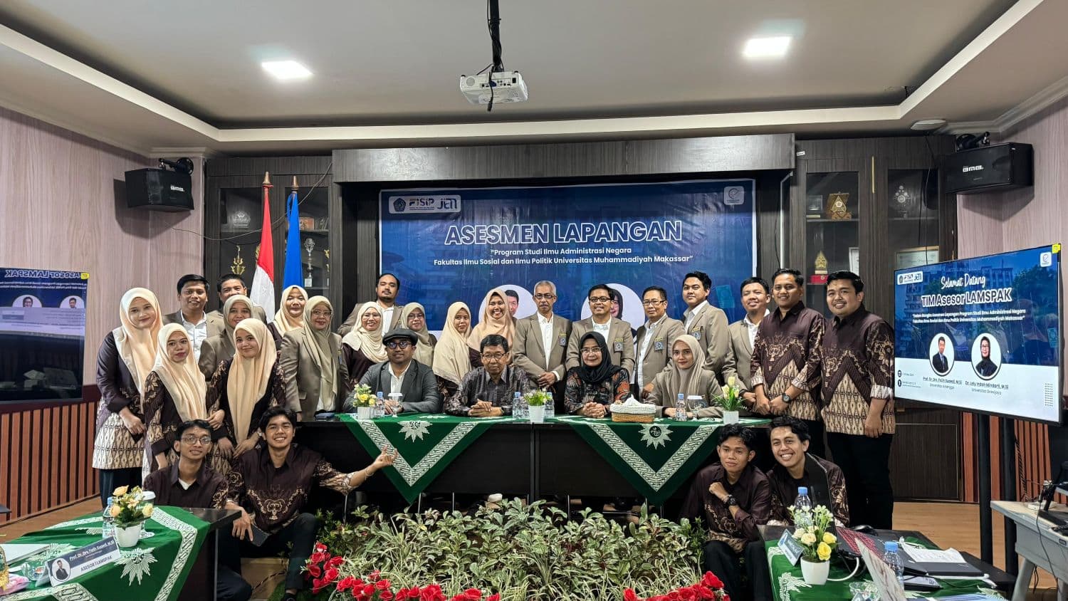 Prodi Ilmu Administrasi Negara FISIP Unismuh Makassar Jalani Asesmen Lapangan LAMSPAK
