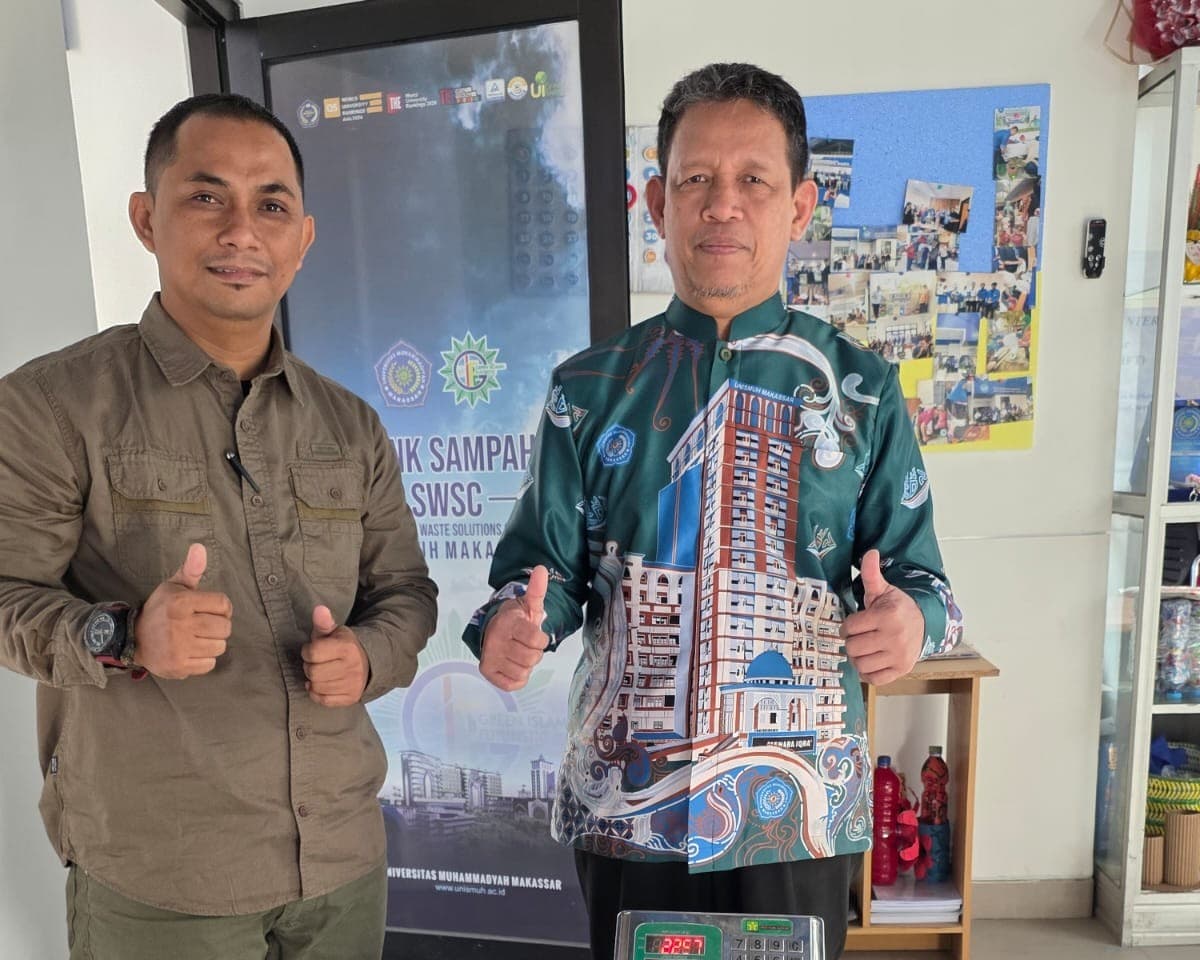 Rektor Unismuh Makassar Beri Teladan Pengelolaan Sampah Berkelanjutan