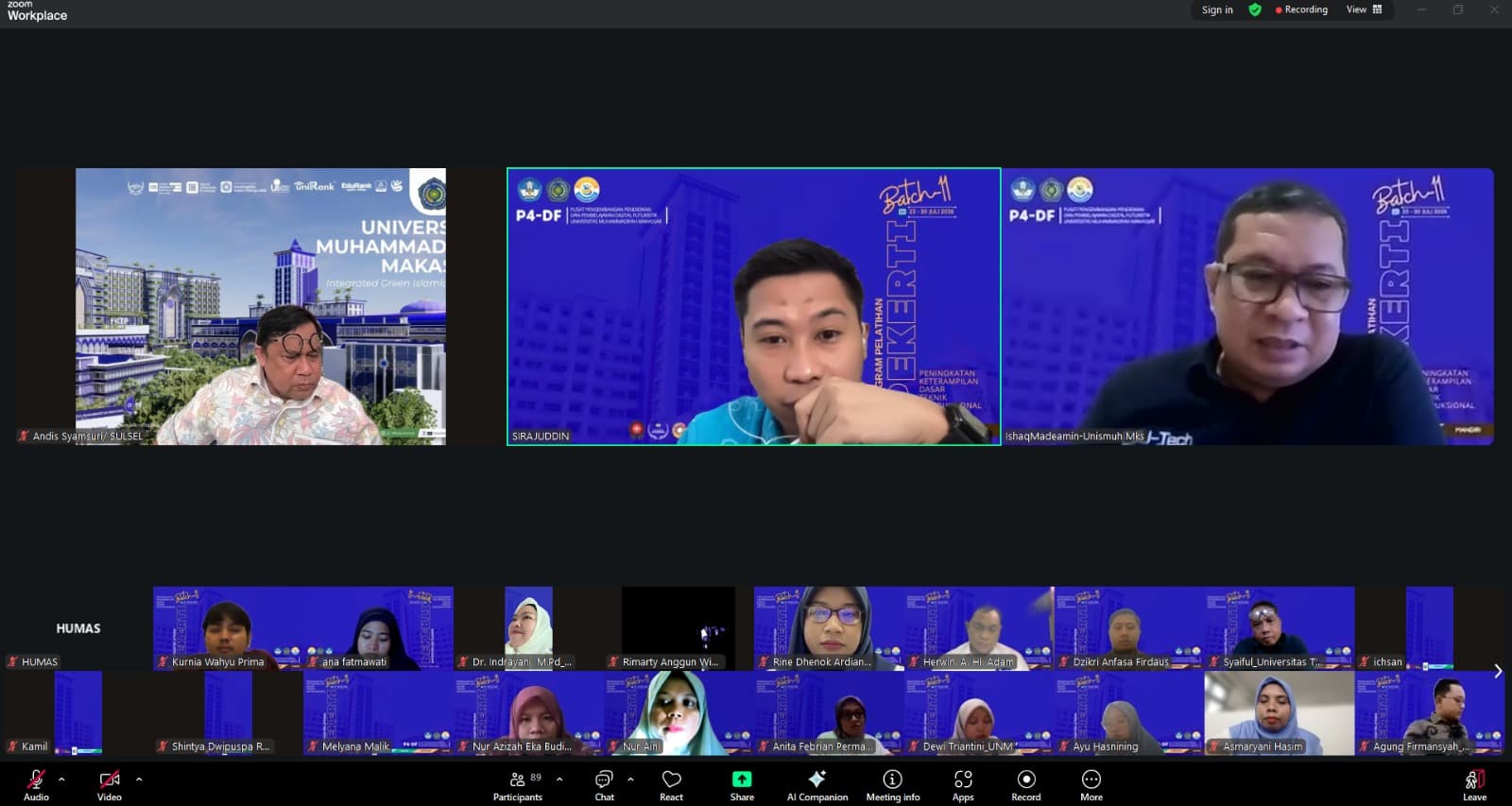 Unismuh Makassar Tuntaskan Pelatihan PEKERTI Daring Penuh, Siapkan Skema Kombinasi