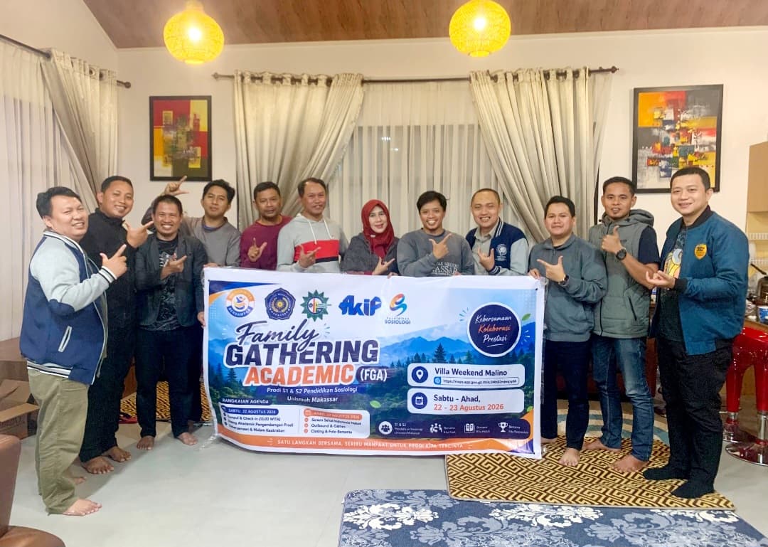 Dosen S1 dan S2 Pendidikan Sosiologi Unismuh Makassar dalam kegiatan konsolidasi di Malino