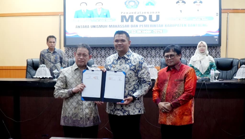Penandatanganan kerja sama Unismuh Makassar dan Pemerintah Kabupaten Bantaeng