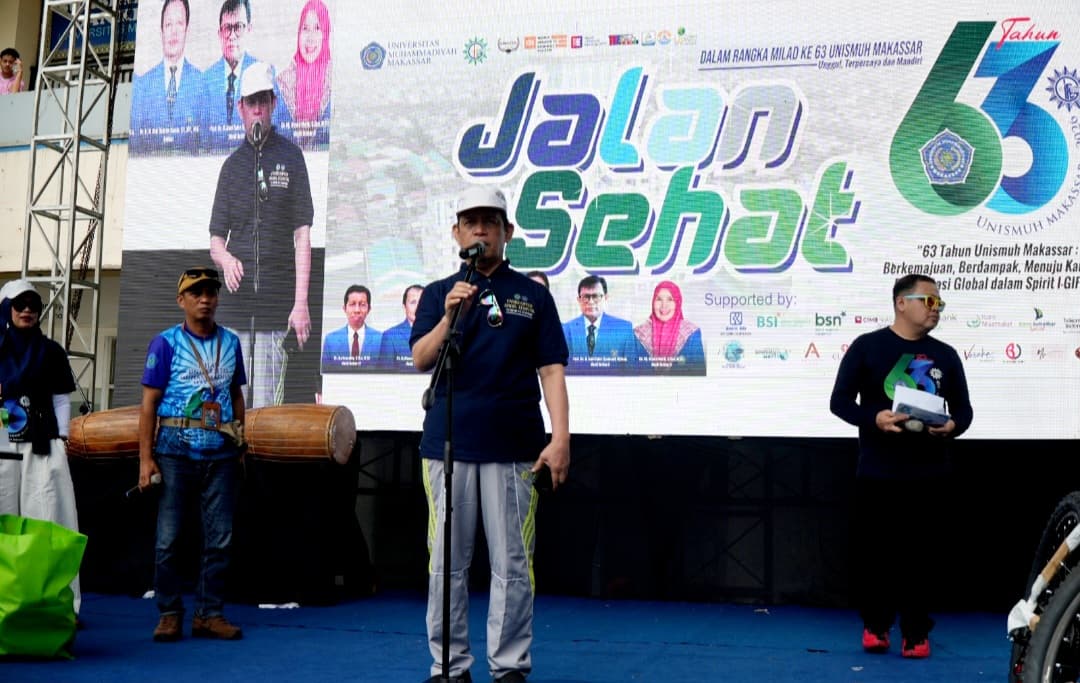 Unismuh Makassar Peringati Milad ke-63: Jalan Sehat, Hadiah Umrah, dan Peluncuran Ensiklopedi Hadis Monumental