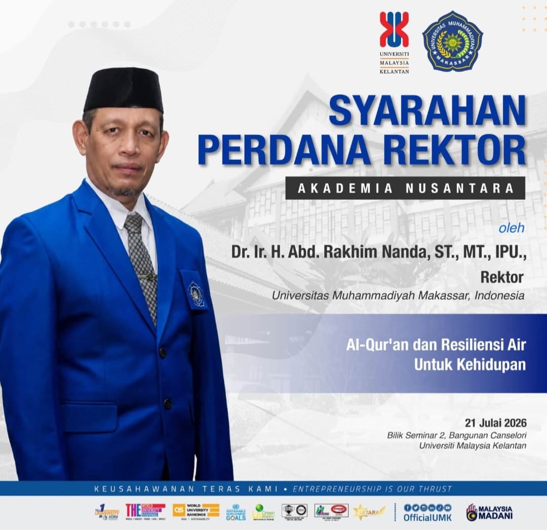 Rektor Unismuh Makassar Paparkan Konsep Air sebagai Fondasi Peradaban Berkelanjutan di UMK