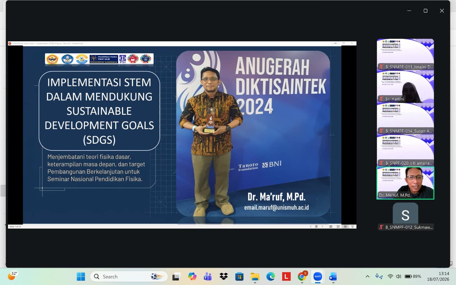 Akademisi Unismuh Makassar Ajak Integrasikan STEM dalam Pembelajaran Fisika untuk SDGs