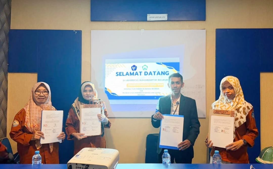 Penandatanganan kerja sama Prodi Pendidikan Bahasa Indonesia UM Bulukumba dan Universitas Khairun Ternate