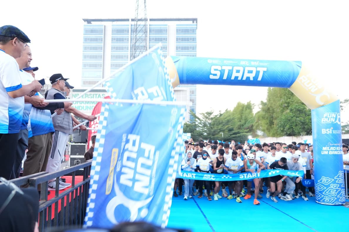 Fun Run Sukarno-Hatta Meriahkan Satu Dekade UM Bandung, Jembatan Muhammadiyah dengan Generasi Muda